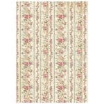Stamperia Rice Paper A4 - Tiny Roses Wallpaper
