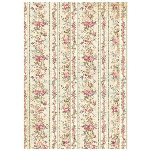Stamperia Rice Paper A4 - Tiny Roses Wallpaper DFSA4205 Stamperia A4 rice paper for decoupage Stamperia Rice Paper A4 - Tiny Roses Wallpaper