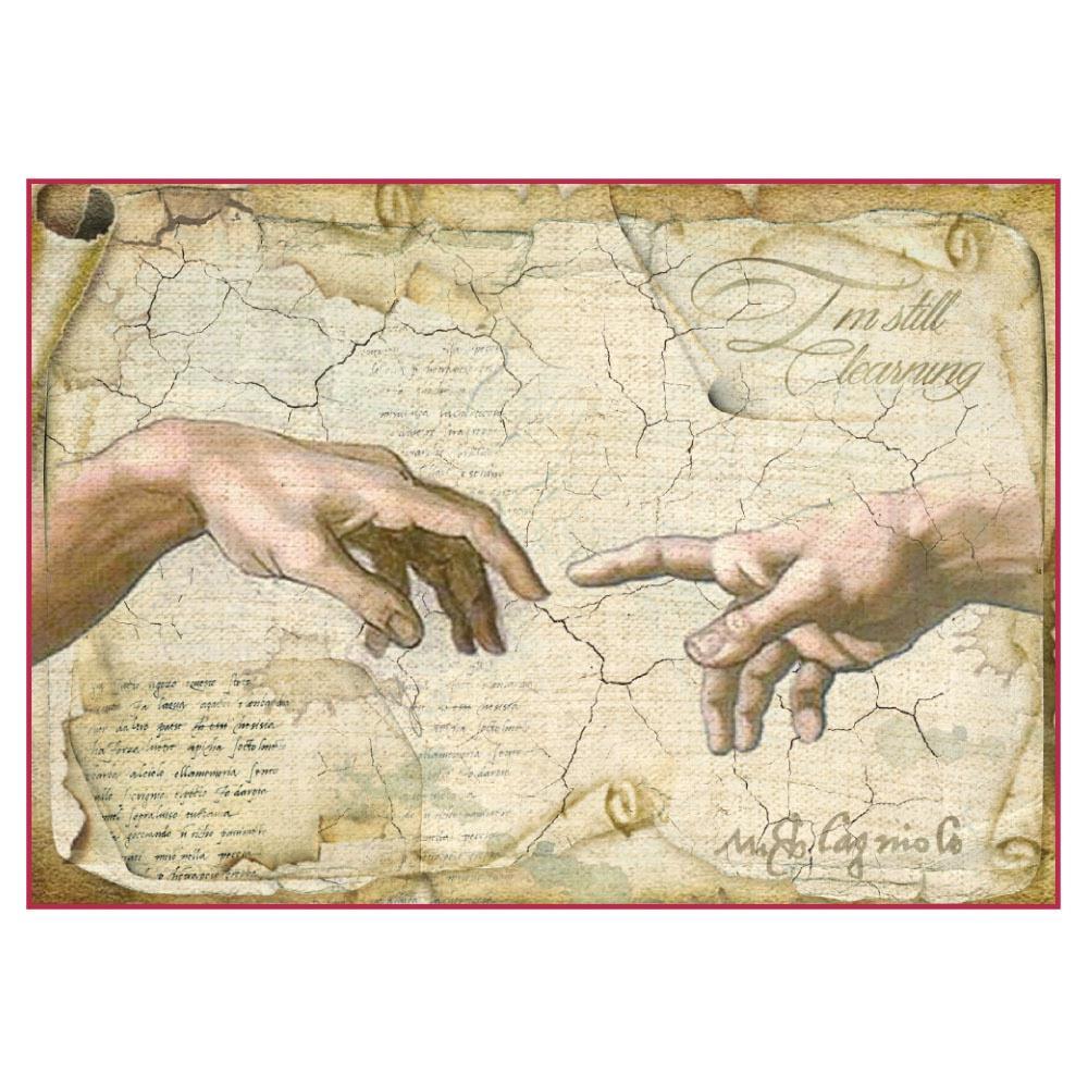 Stamperia Rice Paper A4 - Michelangelo DFSA4282 Stamperia A4 rice paper for decoupage Stamperia Rice Paper A4 - Michelangelo