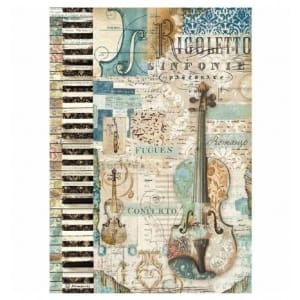 Stamperia Rice Paper A4 - Violin