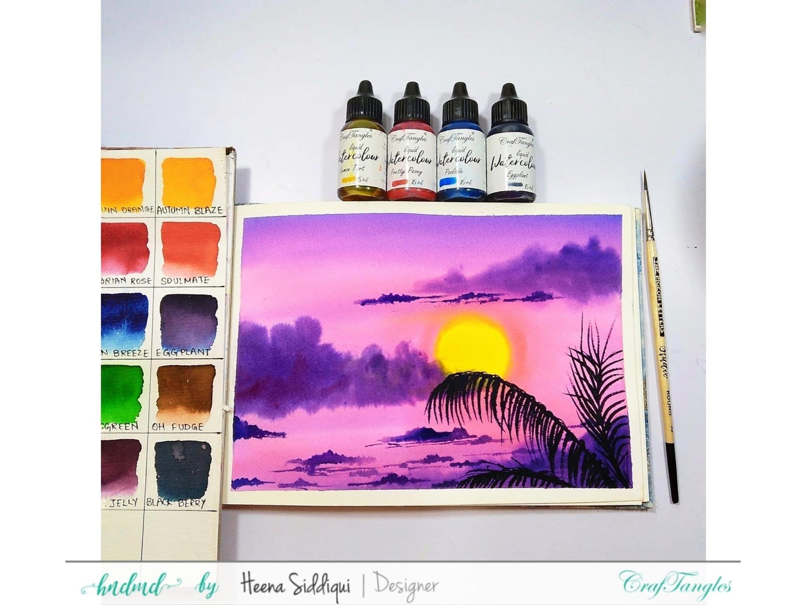 Heena_Watercolor_pink_sunset