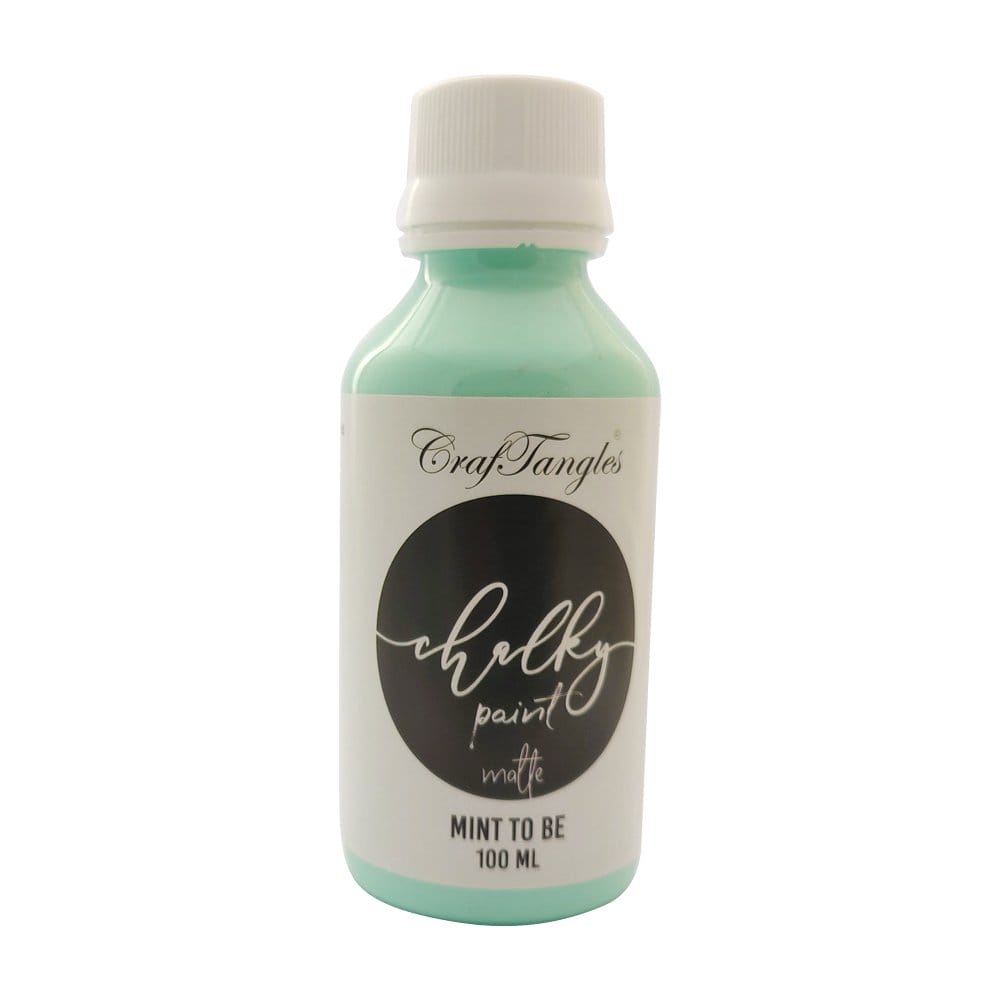CrafTangles Chalk Paint - Mint to Be (100 ml) Mint to Be Craftangles chalky paint CTCPMB100 CrafTangles Chalk Paint - Mint to Be (100 ml)