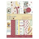 Papermania Ultimate A4 Die-Cuts & Paper Pack 48/Pkg - Country Life