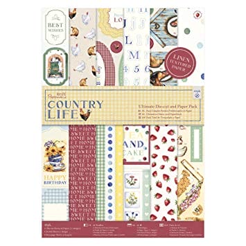 Papermania Ultimate A4 Die-Cuts & Paper Pack 48/Pkg - Country Life PMA160249 papermania die cut pack country life Papermania Ultimate A4 Die-Cuts & Paper Pack 48/Pkg - Country Life