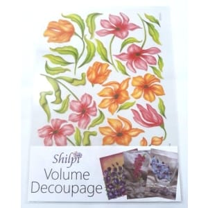 Shilpi Transparent Sospeso / Volume Decoupage Sheet - Freesia