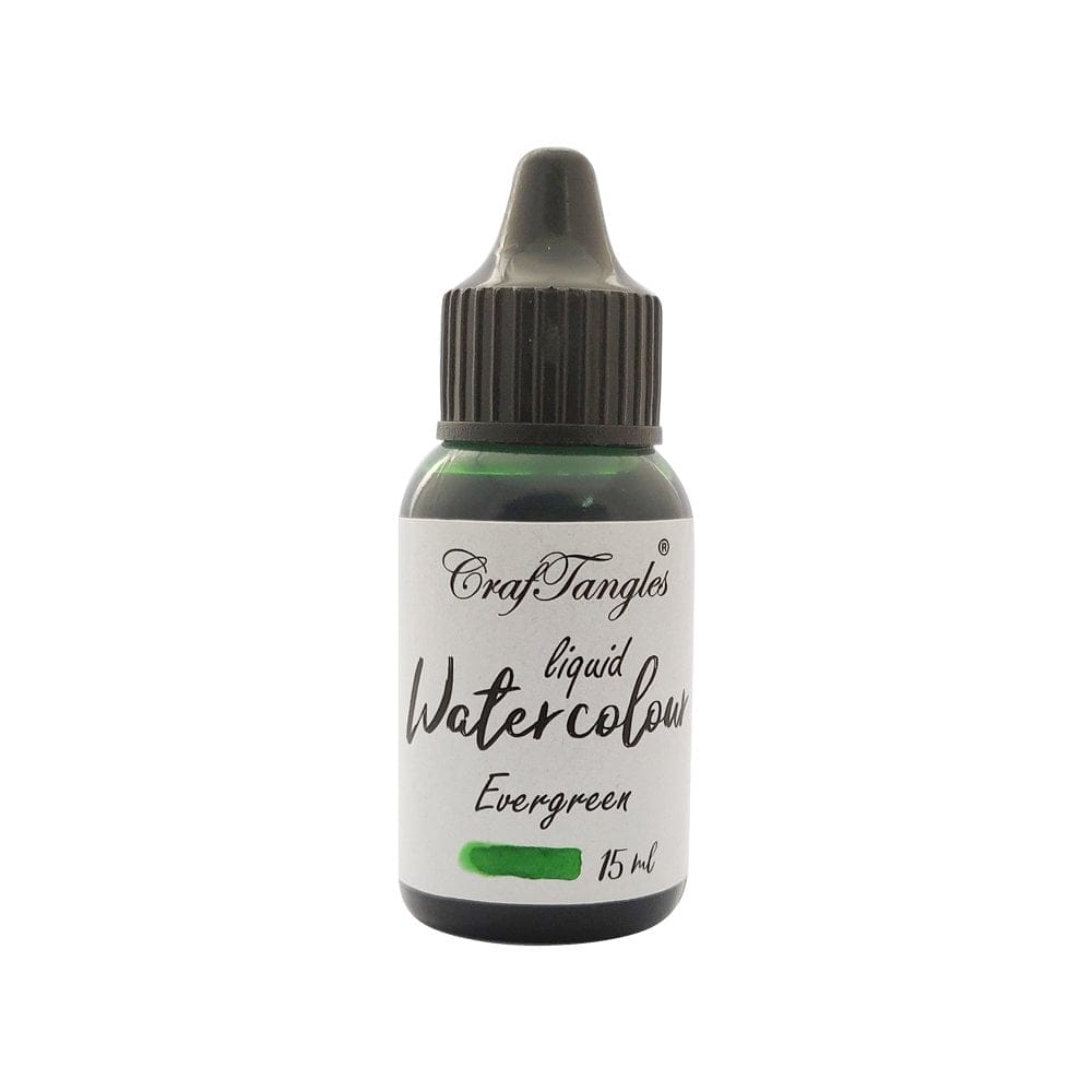 CrafTangles liquid watercolor (15 ml) - Evergreen evergreen craftangles liquid watercolour CrafTangles liquid watercolor (15 ml) - Evergreen