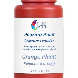 Hakims Pouring Paint - Orange Plume