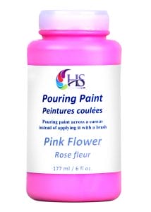 Hakims Pouring Paint - Pink Flower
