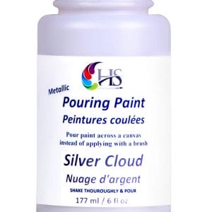 Hakims Pouring Paint - Silver Cloud
