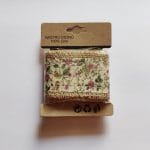 Printed Jute Ribbon - Pink florals (J5FC0060-02)