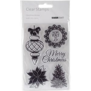 KaiserCraft Clear Stamps 6"X4" - Christmas Wishes