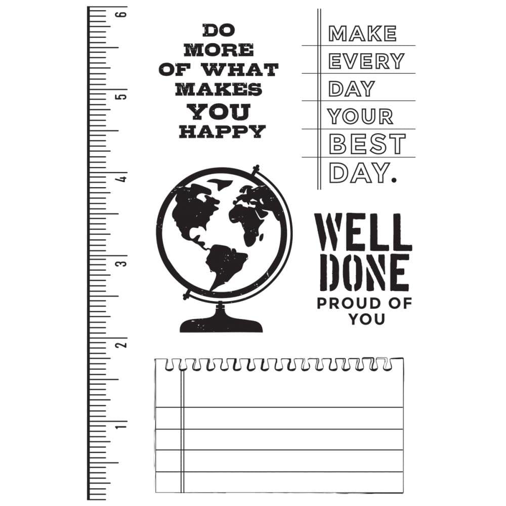 KaiserCraft Clear Stamps 6"X4" - Documented kaisercraft clear Stamp documented KaiserCraft Clear Stamps 6"X4" - Documented