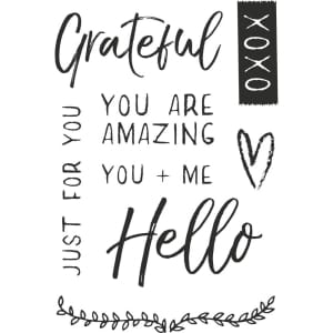 KaiserCraft Clear Stamps 6"X4" - Fleur