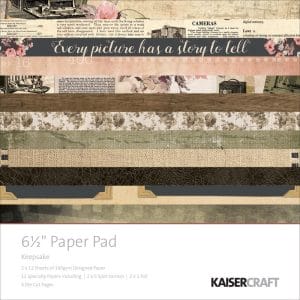 KaiserCraft paper pad - Keepsake (6.5 by 6.5 inch) - 40 sheets