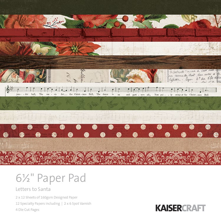 KaiserCraft paper pad - Letters to Santa (6.5 by 6.5 inch) - 40 sheets kaisercraft paper pad letters to santa KaiserCraft paper pad - Letters to Santa (6.5 by 6.5 inch) - 40 sheets