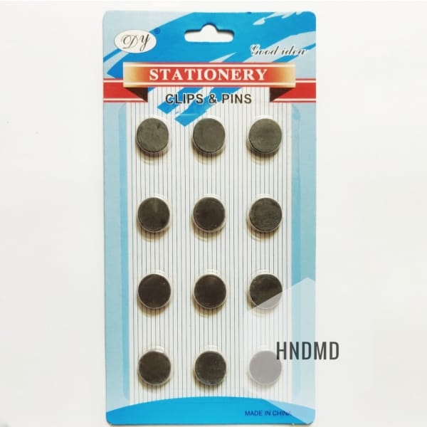 Circle Magnets (15 mm by 3 mm) - 12 pcs