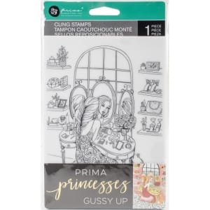 Prima Marketing Princesses Cling Stamp 5"X7" - Gussy Up