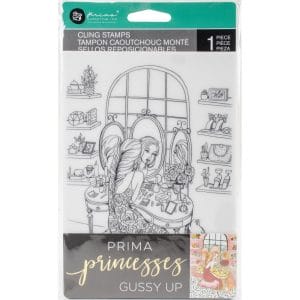 Prima Marketing Princesses Cling Stamp 5"X7" - Gussy Up