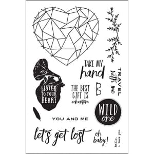 Prima Wild and Free Cling Rubber Stamps 4"X6"
