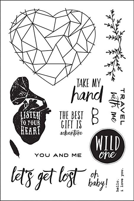 Prima Wild and Free Cling Rubber Stamps 4"X6"