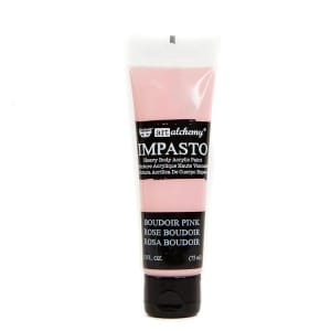 Prima Finnabair Art Alchemy Impasto Paint - Boudoir Pink (2.5 Fluid Ounces)
