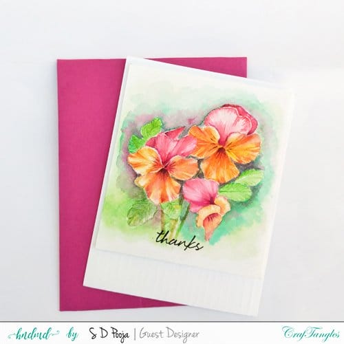 CrafTangles liquid watercolor (15 ml) - Soulmate watercolored pansies set watercolored_pansies_set