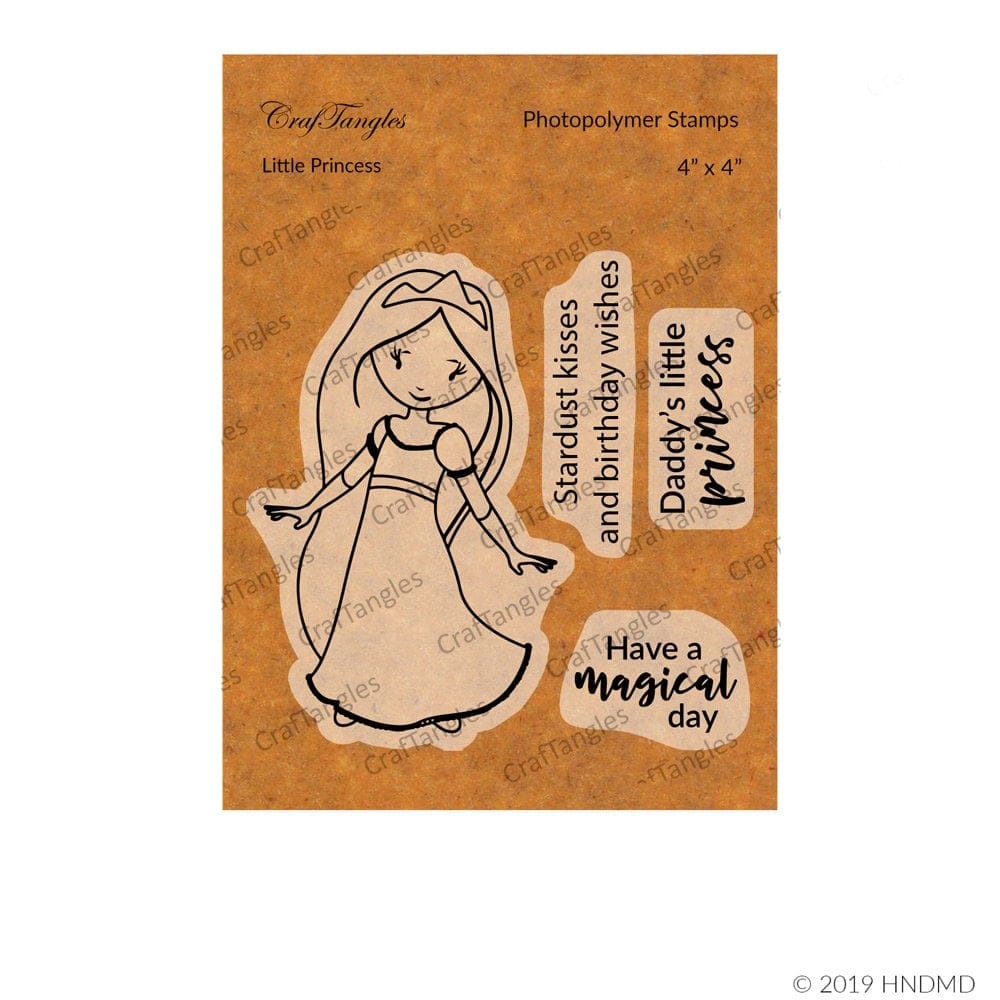 CrafTangles Photopolymer Stamps - Little Princess (4 by 4 stamp) 63 Little Princess CrafTangles Photopolymer Stamps - Little Princess (4 by 4 stamp)