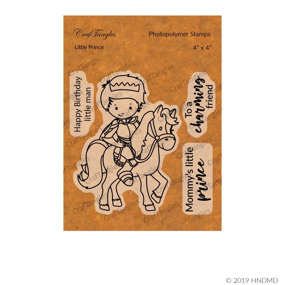 CrafTangles Photopolymer Stamps - Little Prince (4 by 4 stamp) 64 Little Prince CrafTangles Photopolymer Stamps - Little Prince (4 by 4 stamp)