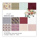 Wedding Scrapbook Paper (Pack of 24 sheets) - 6 by 6 inch