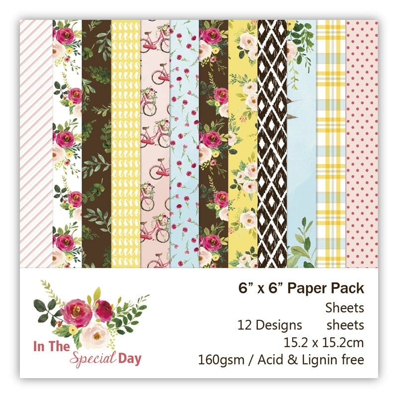 In the Special Day Scrapbook Paper (Pack of 24 sheets) - 6 by 6 inch