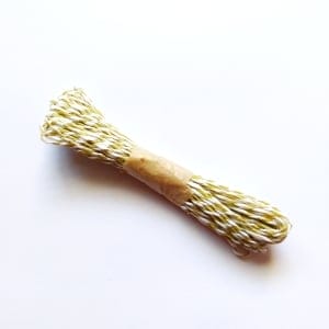 Double colored Paper Twine - Olive Green