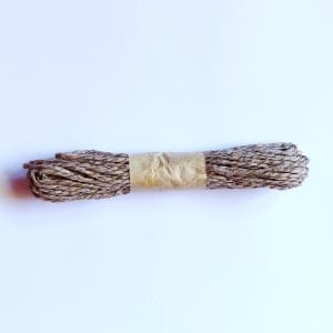 Golden double colored Paper Twine - Grey (10 mts)