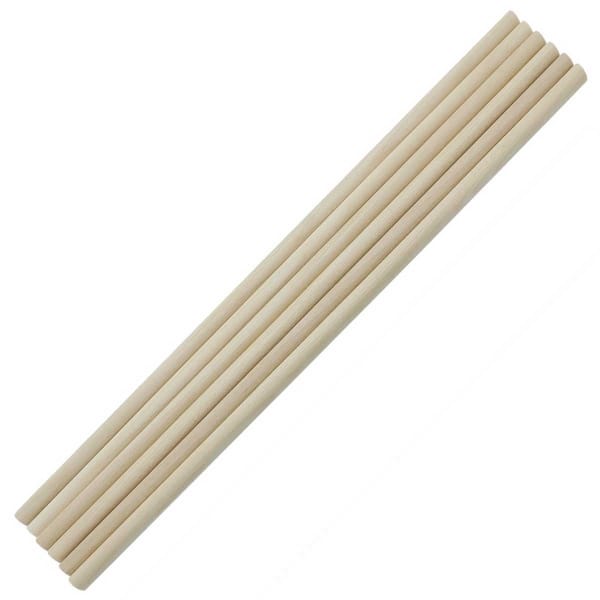 Wooden Dowels/ Round craft sticks - Thin (12 inch)