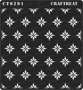 CrafTreat 6"x6" Stencil - Doting Daisies