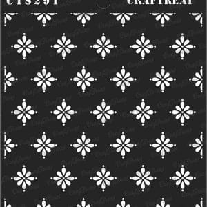 CrafTreat 6"x6" Stencil - Doting Daisies