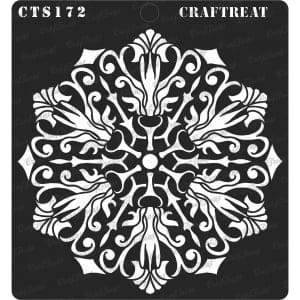 CrafTreat 6"x6" Stencil - Flourish Doily