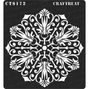 CrafTreat 6"x6" Stencil - Flourish Doily