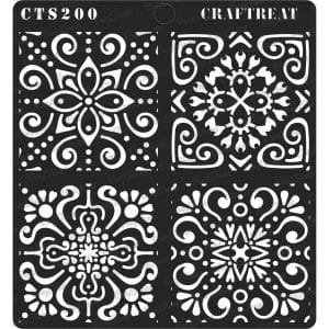 CrafTreat 6"x6" Stencil - Moroccan Tiles