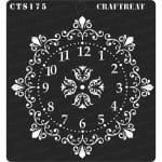 CrafTreat 6"x6" Stencil - Ornate Clock
