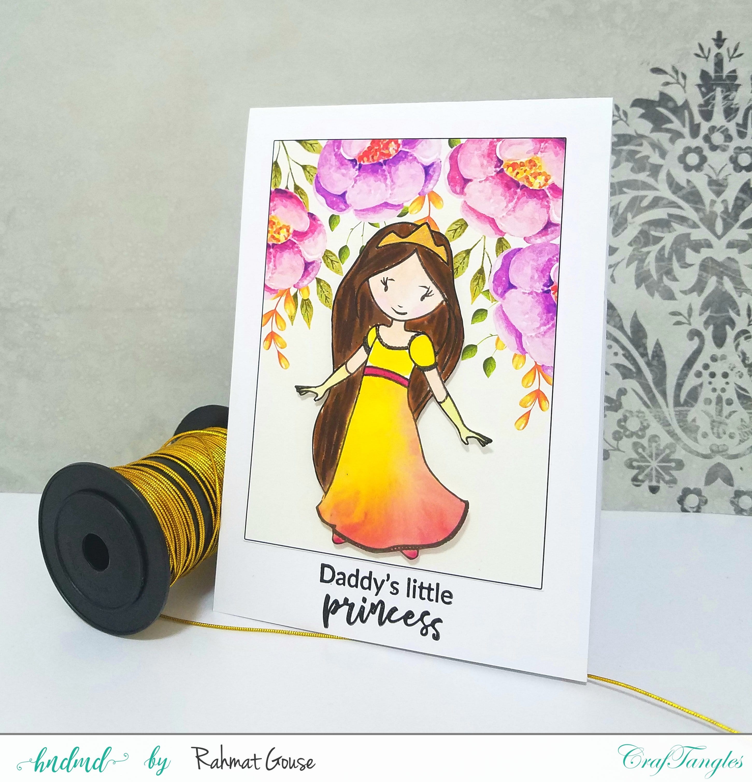 CrafTangles Photopolymer Stamps - Little Princess (4 by 4 stamp) Feb ct r1 Feb ct r1