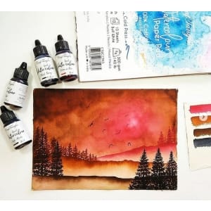 MistyPinesWatercolor