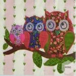 A pack of 12 by 12 inch Decoupage Napkins(5 pcs)  - Owls