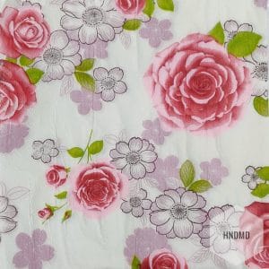 A pack of 12 by 12 inch Decoupage Napkins (5 pcs) - Floral Background