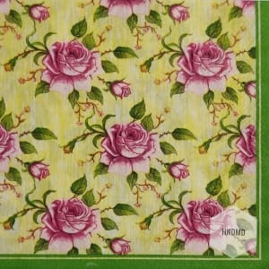 A pack of 12 by 12 inch Decoupage Napkins(5 pcs) - Roses Background