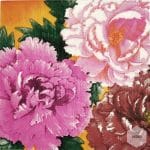 A pack of 12 by 12 inch Decoupage Napkins(5 pcs)  - Bright Flowers