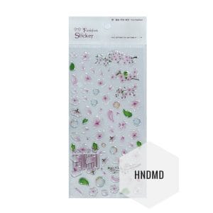 Epoxy Stickers - Pink flowers and branches