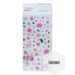 Epoxy Stickers - Pink flowers