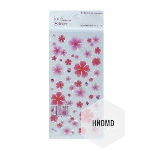 Epoxy Stickers - Light and dark Pink Flowers