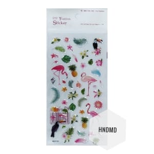 Epoxy Stickers - Flamingos