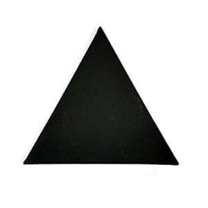 Stretched Black Canvas - 9" X 9" Triangle